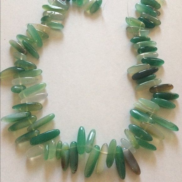 String of Rare REAL Green Fluorite - Picture 2 of 2